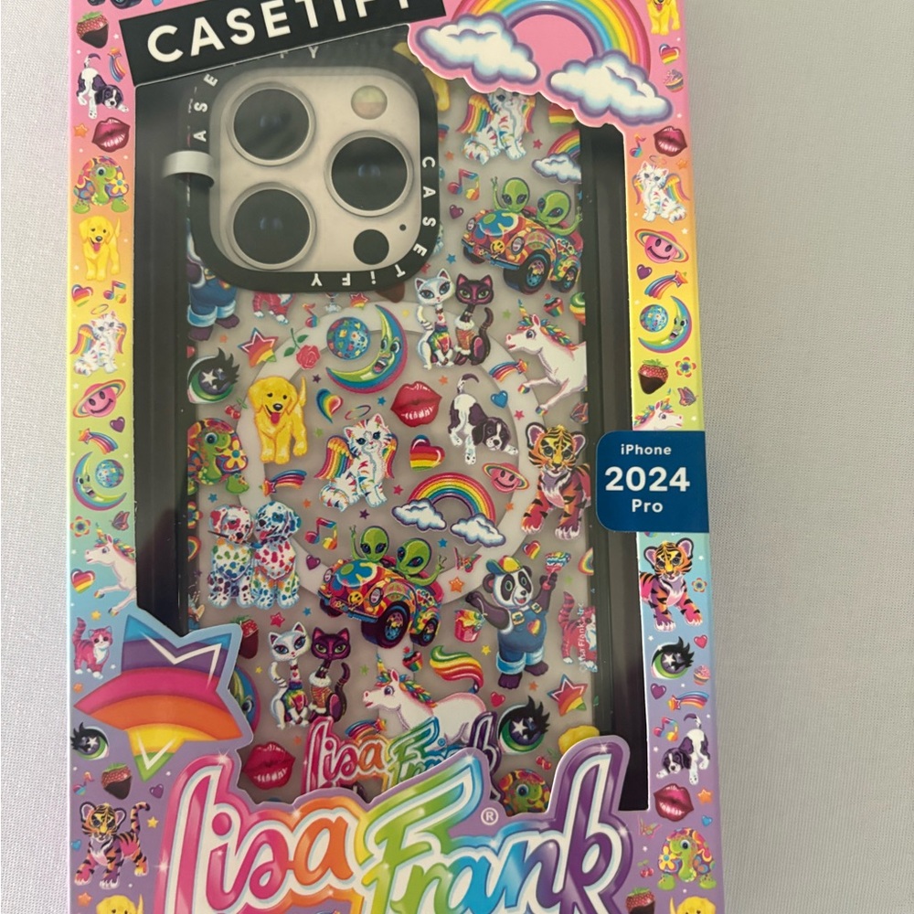 Casetify Lisa Frank iPhone 2024 Pro iPhone 16 Pro Case - Rainbow Multicolor - Picture 2 of 4